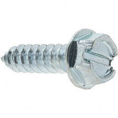 Value Collection - 5/16" Hex Washer Head Slotted Sheet Metal Screw - Steel, 1-1/4" Length Under Head, Grade 2 - Exact Tooling