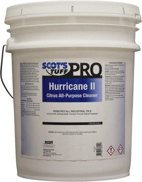 Scot's Tuff - 5 Gal Bucket Oil Removal - Liquid, Biodegradable Cleaner & Degreaser, Citrus - Exact Tooling