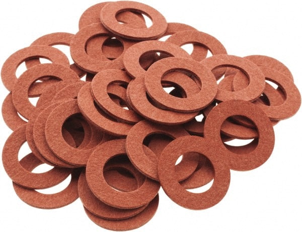 Value Collection - Vulcanized Fibre Standard Flat Washer - 0.312" ID x 9/16" OD, 0.031" Thick, Plain Finish - Exact Tooling