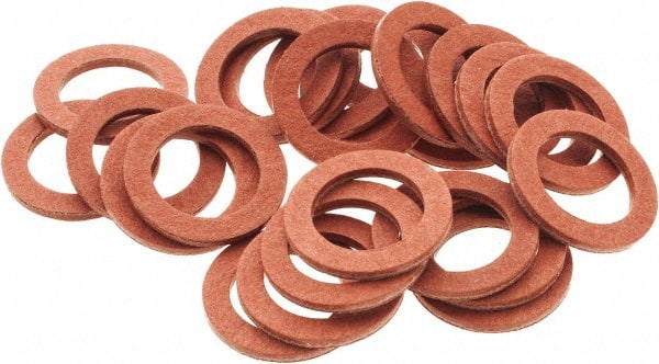 Value Collection - Vulcanized Fibre Standard Flat Washer - 1/2" ID x 3/4" OD, 0.062" Thick, Plain Finish - Exact Tooling