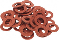 Value Collection - Vulcanized Fibre Standard Flat Washer - 1/4" ID x 0.437" OD, 0.031" Thick, Plain Finish - Exact Tooling