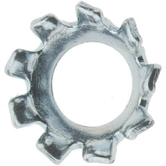 Value Collection - #6 Screw, Steel Countersunk External Tooth Lock Washer - Zinc-Plated, Grade 2 - Exact Tooling