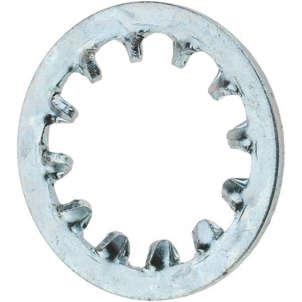 Value Collection - 1/2" Screw, Steel Internal Tooth Lock Washer - Zinc-Plated, Grade 2 - Exact Tooling