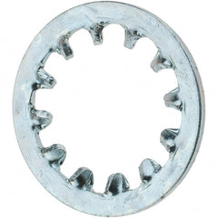 Value Collection - 1/2" Screw, Steel Internal Tooth Lock Washer - Zinc-Plated, Grade 2 - Exact Tooling