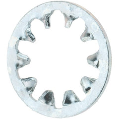 Value Collection - 1/4" Screw, Steel Internal Tooth Lock Washer - Zinc-Plated, Grade 2 - Exact Tooling