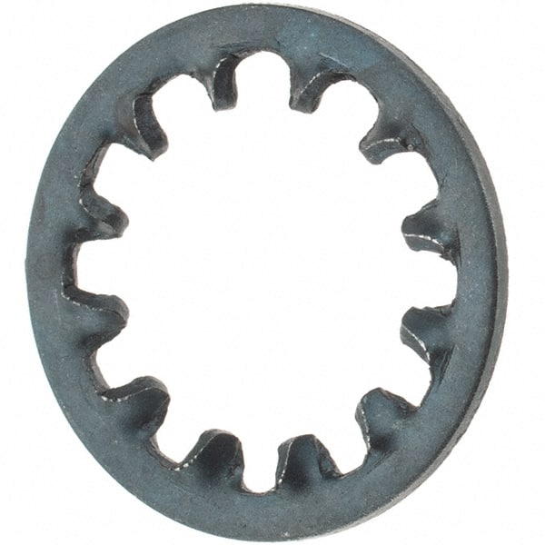 Value Collection - 7/16" Screw, Steel Internal Tooth Lock Washer - Zinc-Plated, Grade 2 - Exact Tooling