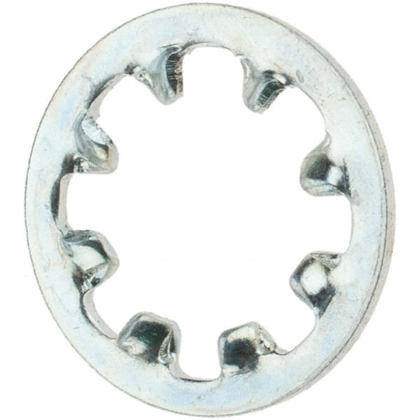 Value Collection - #12 Screw, Steel Internal Tooth Lock Washer - Zinc-Plated, Grade 2 - Exact Tooling