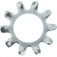 Value Collection - 1/4" Screw, Steel External Tooth Lock Washer - Zinc-Plated, Grade 2 - Exact Tooling