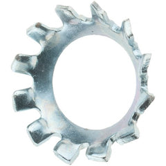 Value Collection - 1/4" Screw, Steel Countersunk External Tooth Lock Washer - Zinc-Plated, Grade 2 - Exact Tooling