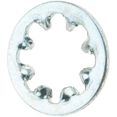 Value Collection - #8 Screw, Steel Internal Tooth Lock Washer - Zinc-Plated, Grade 2 - Exact Tooling