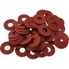 Value Collection - Vulcanized Fibre Standard Flat Washer - 0.218" ID x 0.562" OD, 0.031" Thick, Plain Finish - Exact Tooling