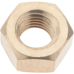Value Collection - 5/16-24 UNF Brass Right Hand Hex Nut - 1/2" Across Flats, 17/64" High - Exact Tooling