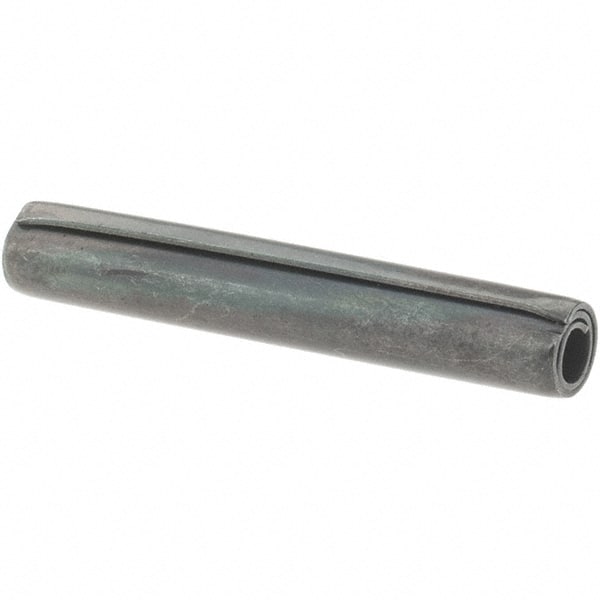 Value Collection - 5/32" Diam x 1" Long Coiled Spring Pin - Grade 1070-1090 Alloy Steel, Black Oxide Finish - Exact Tooling