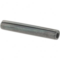 Value Collection - 5/32" Diam x 1" Long Coiled Spring Pin - Grade 1070-1090 Alloy Steel, Black Oxide Finish - Exact Tooling