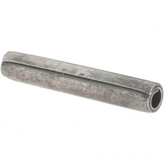 Value Collection - 7/32" Diam x 1-3/8" Long Coiled Spring Pin - Grade 1070-1090 Alloy Steel, Uncoated - Exact Tooling