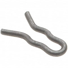 Value Collection - 5/64" Groove, 9/32" Long, Plain Spring Steel Hair Pin Clip - 1/16" Clip Diam, 0.026" Shaft Diam, Grade 2 - Exact Tooling
