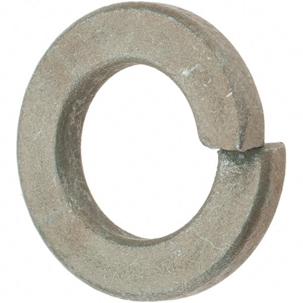 Value Collection - 7/16", 0.109" Thick Split Lock Washer - AISI 4037 Alloy Steel, Zinc Yellow Dichromate Finish, 0.44" Min ID, 0.45" Max ID, 0.776" Max OD - Exact Tooling
