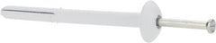 Value Collection - 1/4" Diam, 1/4" Drill, 3" OAL, 2-1/4" Min Embedment Hammer Drive Concrete Anchor - Steel, Zinc-Plated Finish, Truss Head - Exact Tooling