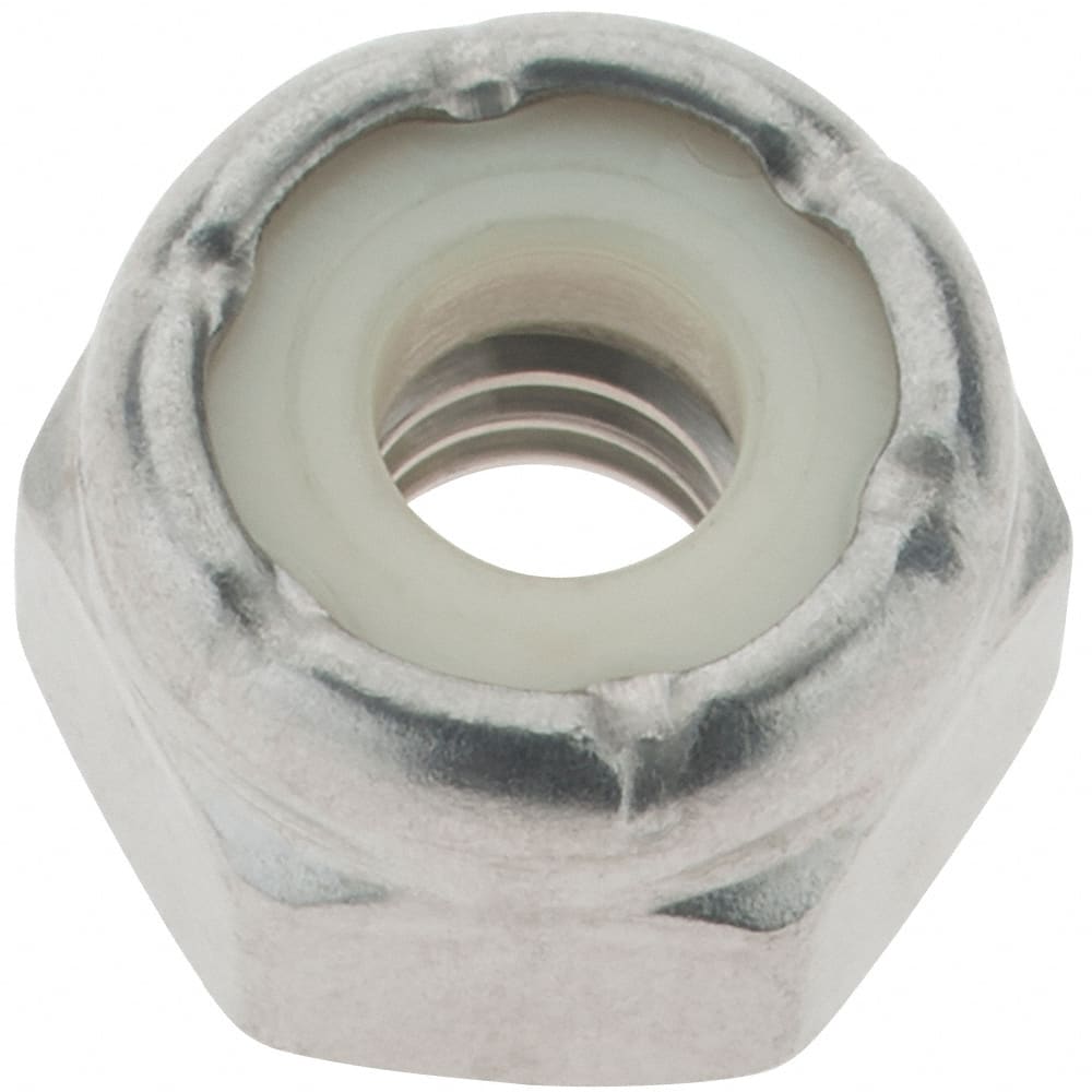 Value Collection - #12-24 UNC 18-8 Hex Lock Nut with Nylon Insert - 9/32" High - Exact Tooling