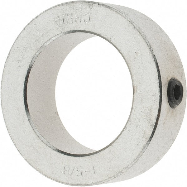 Value Collection - 1-5/8" Bore, Steel, Set Screw Shaft Collar - 2-1/2" Outside Diam, 13/16" Wide - Exact Tooling