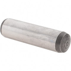 Value Collection - 10mm Diam x 36mm Pin Length Alloy Steel Dowel Pin - 1 Rounded & 1 Threaded End - Exact Tooling