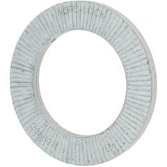 Value Collection - 1.5354" OD, Zinc Flake, Wedge Lock Washer - Grade 2, 0.9882 to 1.0039" ID - Exact Tooling