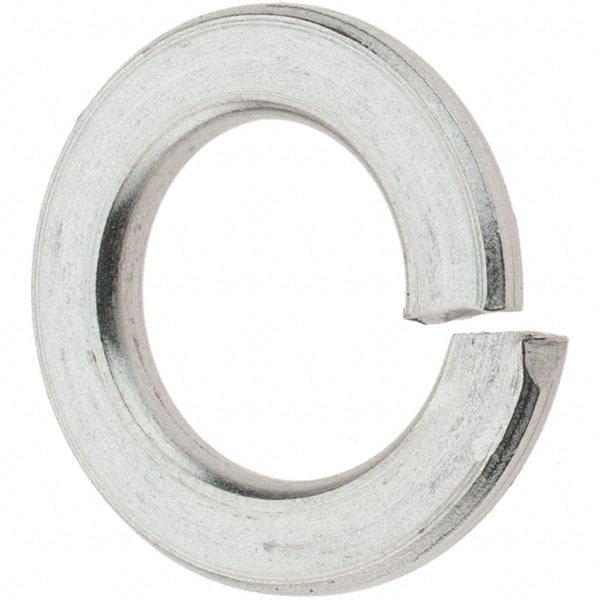 Value Collection - M10, 10.2mm ID, 18.1mm OD, 2.2mm Thick Split Lock Washer - 316 Austenitic Grade A4 Stainless Steel, Uncoated, 10.2mm Min ID, 10.7mm Max ID, 18.1mm Max OD - Exact Tooling