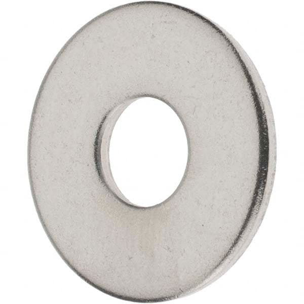 Value Collection - M10 Screw, Grade 18-8 Stainless Steel Fender Flat Washer - 10.5mm ID x 30mm OD, Plain Finish - Exact Tooling