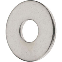 Value Collection - M10 Screw, Grade 18-8 Stainless Steel Fender Flat Washer - 10.5mm ID x 30mm OD, Plain Finish - Exact Tooling