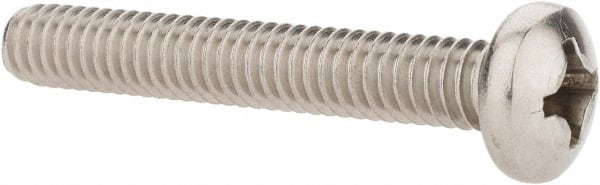 Value Collection - #12-24 UNC, 1-1/2" Length Under Head Phillips Drive Machine Screw - Pan Head, Grade 18-8 Stainless Steel, Uncoated, Without Washer - Exact Tooling