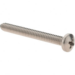Value Collection - #10-24 UNC, 1-3/4" Length Under Head Phillips Drive Machine Screw - Pan Head, Grade 18-8 Stainless Steel, Uncoated, Without Washer - Exact Tooling