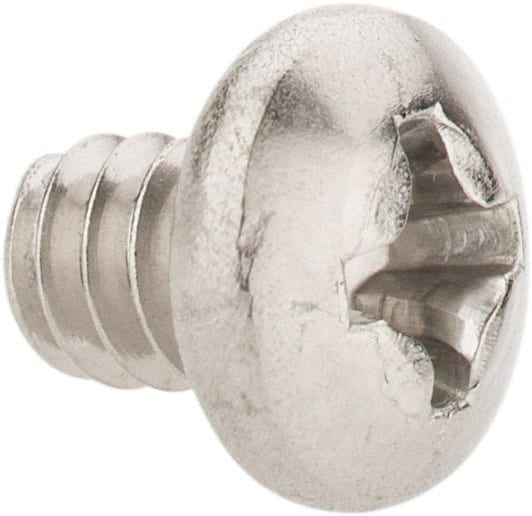 Value Collection - #6-32 UNC, 3/16" Length Under Head Phillips Drive Machine Screw - Pan Head, Grade 18-8 Stainless Steel, Uncoated, Without Washer - Exact Tooling