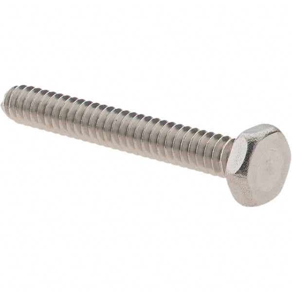 Value Collection - #6-32 UNC, 1" Length Under Head Hex Drive Machine Screw - Hex Head, Grade 18-8 Stainless Steel, Uncoated, Without Washer - Exact Tooling