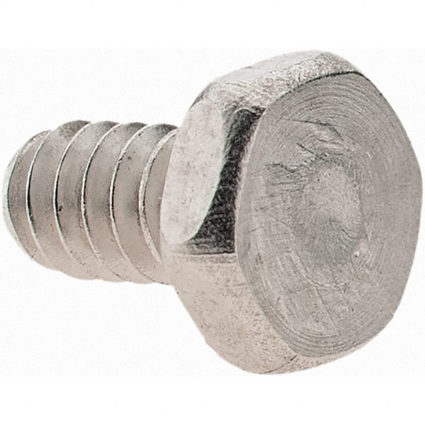Value Collection - #6-32 UNC, 1/4" Length Under Head Hex Drive Machine Screw - Hex Head, Grade 18-8 Stainless Steel, Uncoated, Without Washer - Exact Tooling