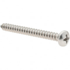 Value Collection - #8 Pan Head Phillips Sheet Metal Screw - Stainless Steel, 1-3/4" Length Under Head, Grade 18-8 - Exact Tooling