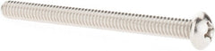 Value Collection - 1/4-20 UNC, 3" Length Under Head Phillips Drive Machine Screw - Round Head, Grade 18-8 Stainless Steel, Uncoated, Without Washer - Exact Tooling