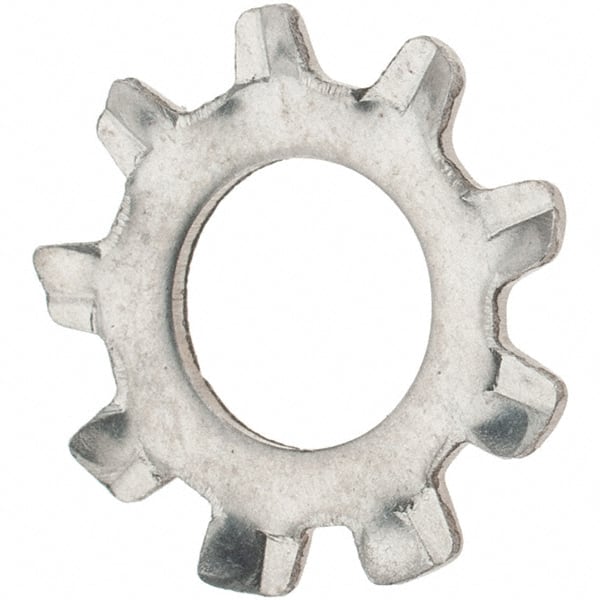 Value Collection - #12 Screw, 0.231" ID, Stainless Steel External Tooth Lock Washer - 0.475" OD, Grade 410 - Exact Tooling