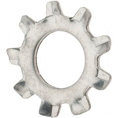 Value Collection - #12 Screw, 0.231" ID, Stainless Steel External Tooth Lock Washer - 0.475" OD, Grade 410 - Exact Tooling