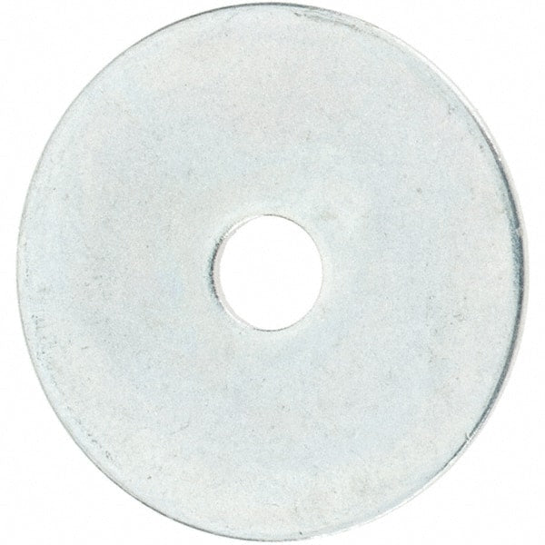 Value Collection - Steel Fender Flat Washer - 5/32" ID x 3/4" OD, 0.0312" Thick, Zinc-Plated Finish - Exact Tooling