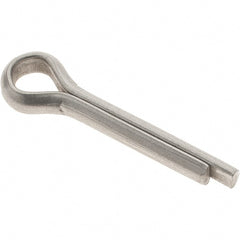 Value Collection - 3/16" Diam x 1" Long Extended Prong Cotter Pin - Grade 18-8, Uncoated, Stainless Steel - Exact Tooling
