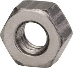 Made in USA - 5/16-18 UNC Steel Right Hand Hex Nut - 1/2" Across Flats, 0.273" High, Zinc Clear Finish - Exact Tooling