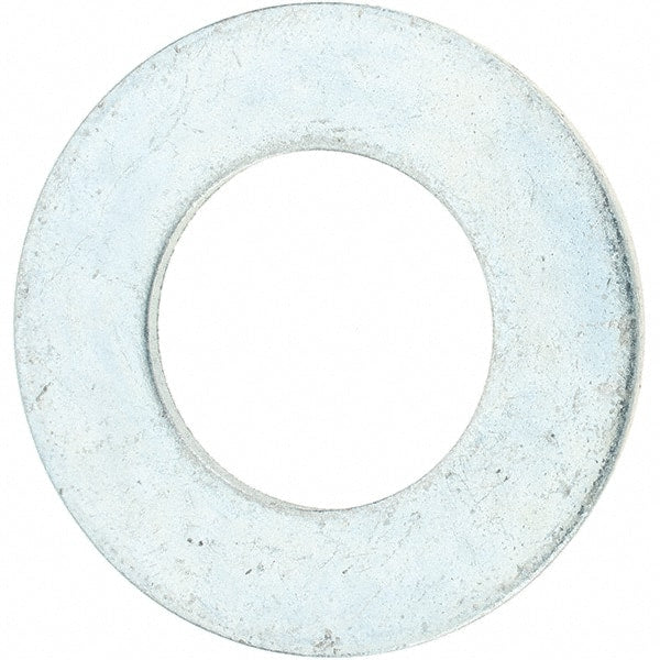 Value Collection - 1-1/2" Screw, Grade 8 Steel SAE Flat Washer - 1-5/8" ID x 3" OD, 3/16" Thick, Zinc-Plated Finish - Exact Tooling