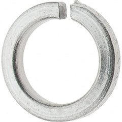 Value Collection - #6, 0.03" Thick High Collar Split Lock Washer - 18-8 Steel, Uncoated, 0.141" Min ID, 0.148" Max ID, 0.216" Max OD - Exact Tooling
