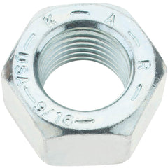 Value Collection - 9/16-18 UNF Steel Right Hand Hex Nut - 7/8" Across Flats, 31/64" High, Zinc Yellow Dichromate Finish - Exact Tooling