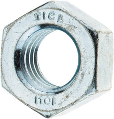 Value Collection - M14x2.00 Metric Coarse Steel Right Hand Hex Nut - 22mm Across Flats, 11mm High, Zinc-Plated Finish - Exact Tooling