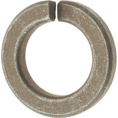 Value Collection - 1", 1/4" Thick Split Lock Washer - AISI 4037 Alloy Steel, Zinc Yellow Dichromate Finish, 1.003" Min ID, 1.024" Max ID, 1.656" Max OD - Exact Tooling