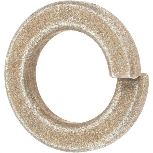 Value Collection - 5/8", 0.156" Thick Split Lock Washer - AISI 4037 Alloy Steel, Zinc Yellow Dichromate Finish, 0.628" Min ID, 0.641" Max ID, 1.073" Max OD - Exact Tooling