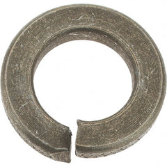 Value Collection - 9/16", 0.141" Thick Split Lock Washer - AISI 4037 Alloy Steel, Zinc Yellow Dichromate Finish, 0.564" Min ID, 0.574" Max ID, 0.965" Max OD - Exact Tooling