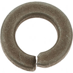 Value Collection - 7/16", 0.109" Thick Split Lock Washer - AISI 4037 Alloy Steel, Zinc Yellow Dichromate Finish, 0.44" Min ID, 0.45" Max ID, 0.776" Max OD - Exact Tooling