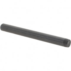 Value Collection - 1/4" Diam x 2-1/2" Pin Length Grade 8 Alloy Steel Standard Dowel Pin - Bright Finish, C 47-58 & C 60 (Surface) Hardness, 14,720 Lb (Double Shear), 7,360 Lb (Single Shear) Breaking Strength, 1 Beveled & 1 Rounded End - Exact Tooling